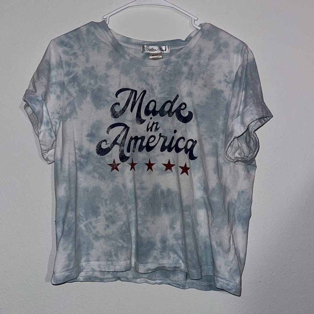 made in america cropped tshirt